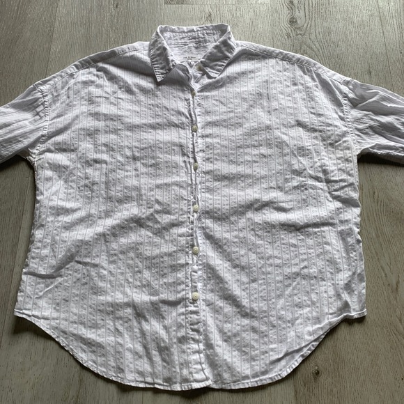 Rag & Bone women's striped‎ long sleeve button-up shirt - Picture 2 of 10